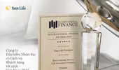Sun Life Việt Nam nhận giải thưởng Công ty bảo hiểm nhân thọ có dịch vụ khách hàng tốt nhất