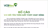 Sau khi về với Vietcombank, CB đổi tên thành VCBNeo