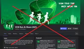 Cảnh báo giả mạo giải chạy của Vietcombank để lừa đảo