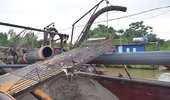 Khởi tố 7 đối tượng trong vụ hút cát trái phép trên sông Hồng 
