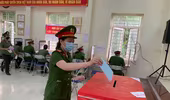 [ẢNH] Cán bộ chiến sỹ Công an Thủ đô nô nức tham gia bầu cử