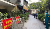 Phong tỏa tạm thời nơi ở của 2 bệnh nhân dương tính Covid -19 ở quận Đống Đa