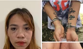 Hình xăm lạ trên cánh tay người phụ nữ 'găm' ma túy 