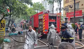 Xảy cháy tại quán cơm trên đường Hoàng Mai
