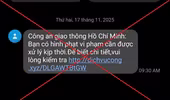 Cảnh báo tin nhắn lừa đảo thông báo “phạt nguội” của Cảnh sát giao thông