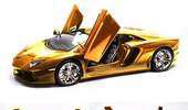 Mô hình Lamborghini Aventador LP700 mạ vàng có giá "điên rồ"