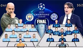 Man City áp đảo Inter về tỉ lệ chiến thắng ở chung kết C1