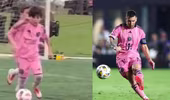 Xem con trai Messi độc diễn ghi bàn ấn tượng