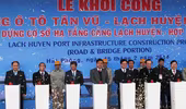 Gần 12.000 tỷ đồng xây dựng đường ô tô Tân Vũ- Lạch Huyện