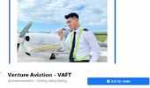Cảnh báo Công ty Venture Aviation quảng cáo sai phép đào tạo, huấn luyện phi công