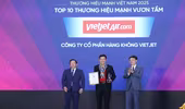 Vietjet được vinh danh thương hiệu mạnh Việt Nam 