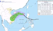 Bão Fengshen sẽ bẻ hướng xuống miền Trung do gặp không khí lạnh, cảnh báo mưa cực lớn kéo dài
