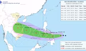 Bão Kalmaegi giật cấp 14 đang di chuyển về sát Biển Đông