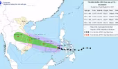 Bão Kalmaegi giật cấp 17 còn cách Quy Nhơn khoảng 300km