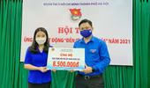 Thành đoàn Hà Nội tiếp nhận hơn 50 triệu đồng ủng hộ quỹ "Đền ơn đáp nghĩa"