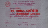 Lắt léo vé trông giữ ô tô giả