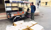 Chặn 800kg nội tạng bốc mùi