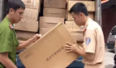 Giữ 2 xe tải chở thiết bị điện tử, hàng gia dụng nhập lậu