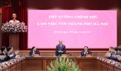 Thủ tướng Nguyễn Xuân Phúc: Tạo điều kiện về cơ chế, chính sách, nguồn lực để Hà Nội phát triển