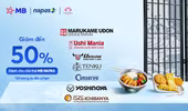 Giảm đến 50% dành cho chủ thẻ MB NAPAS