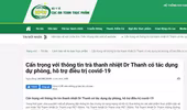 Tập đoàn Tân Hiệp Phát khẳng định thông tin “Trà Dr Thanh hỗ trợ điều trị Covid-19” là thất thiệt