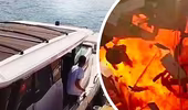 Khoảnh khắc du thuyền phát nổ ngay sau khi tiếp nhiên liệu