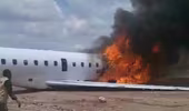 Video máy bay chở Bộ trưởng Khoáng sản Congo bị trượt khỏi đường băng, bốc cháy dữ dội