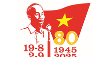 Mẫu logo sử dụng trong các hoạt động tuyên truyền kỷ niệm 80 năm Cách mạng tháng Tám và Quốc khánh 2/9