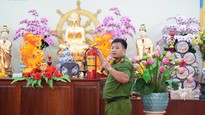 Tuyên truyền kỹ năng phòng cháy, chữa cháy và cứu nạn, cứu hộ cho Tăng Ni, Phật tử tại trường hạ Võ Lăng