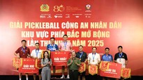 Giải Pickleball Công an nhân dân mở rộng lần I năm 2025 diễn ra thành công