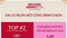 WeChoice Awards 2024 ghi nhận kỷ lục bình chọn, trở thành một trong những giải thưởng hot nhất năm nay