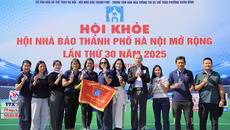 An ninh Thủ đô giành 6 huy chương Hội khỏe Hội Nhà báo thành phố Hà Nội 2025