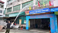 Thực tập phương án chữa cháy và cứu nạn, cứu hộ tại chợ Thanh Xuân
