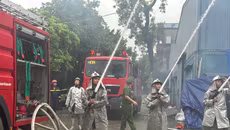 Thực tập phương án chữa cháy, cứu nạn tại Công ty TNHH Dụng cụ Thể thao Thăng Long