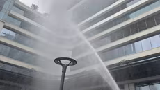 Phối hợp xử lý tình huống cháy giả định tại Tòa nhà Pearl Tower