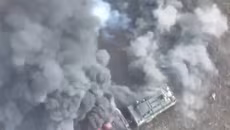 Hệ thống phòng không Bắc cực Tor-M2DT bị phá hủy sau đòn tấn công của UAV