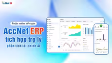 AccNet ERP – Phần mềm kế toán thông minh tích hợp AI tài chính