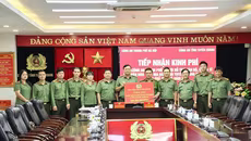 Công an Hà Nội trao quà ủng hộ nhân dân và cán bộ, chiến sĩ Công an các tỉnh Thái Nguyên, Tuyên Quang, Lào Cai