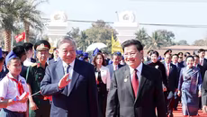 Tổng Bí thư Tô Lâm và Phu nhân dự Lễ kỷ niệm 50 năm Quốc khánh Lào