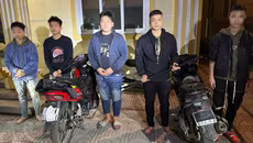 Vây bắt nhóm "quái xế" mang hung khí đánh nhau lúc rạng sáng 