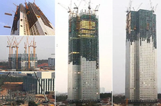 Cận cảnh quá trình xây dựng tòa nhà 57 tầng trong 19 ngày