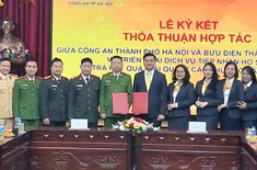 Ký kết thỏa thuận hợp tác giữa Công an Hà Nội với Bưu điện Hà Nội