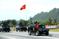 Cận cảnh các khối diễu binh cùng dàn khí tài hiện đại trong buổi hợp luyện sự kiện A80