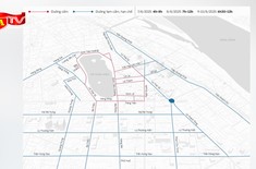 Chi tiết tuyến phố cấm các phương tiện giao thông phục vụ Lễ kỷ niệm 80 năm Cách mạng tháng Tám