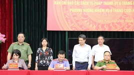 Công an Hà Nội ký kết Quy chế phối hợp giữa các ngành Nội chính