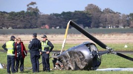 [ẢNH] Rơi trực thăng tại Nga khi đang bay huấn luyện, 3 người thiệt mạng