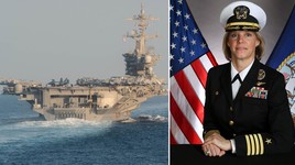 Tàu sân bay hạt nhân Mỹ lần đầu ra khơi theo lệnh nữ hạm trưởng