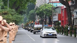 Tang lễ trọng thể 3 Liệt sỹ Công an Hà Nội anh dũng hy sinh vì sự bình yên của Nhân dân