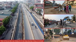 Nhìn từ flycam diện mạo đường Âu Cơ mở rộng sắp được thông xe kỹ thuật