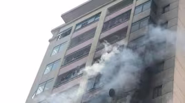 Kịp thời dập tắt đám cháy tại Làng quốc tế Thăng Long